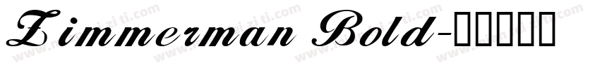 Zimmerman Bold字体转换